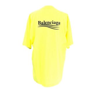 バレンシアガ(Balenciaga)の[USED/中古]BALENCIAGA バレンシアガ 半袖Ｔシャツ BALENCIAGA バレンシアガ Tシャツ ネオンイエロー メンズ オーバーサイズ イエロー コットン XS 641675TJVF7 中古 ai-tdc-001218-4e(Tシャツ(半袖/袖なし))