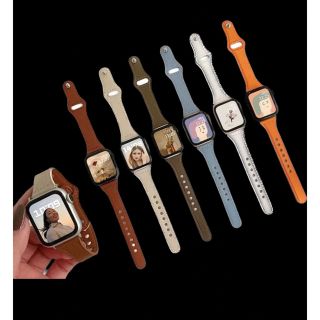 Applewatchバンド 本革(腕時計)