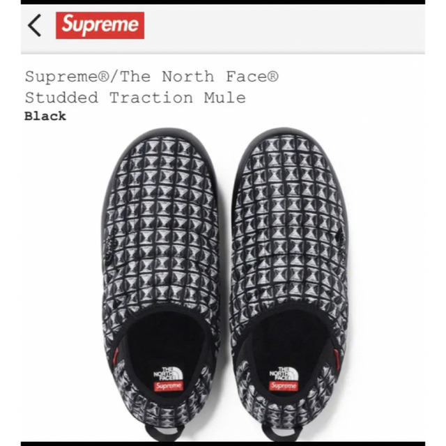 スリッポン/モカシンSupreme/The North Face Studded Traction