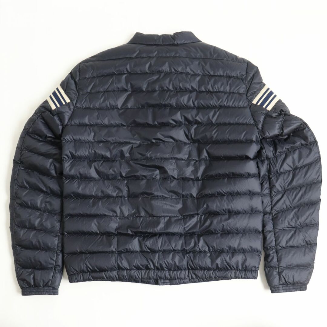 美品◆19年製 MONCLER モンクレール RENALD GIUBBOTTO ロゴデザイン ダブルジップ ライトダウンジャケット ネイビー 1 正規品 メンズ r07-st30217-924