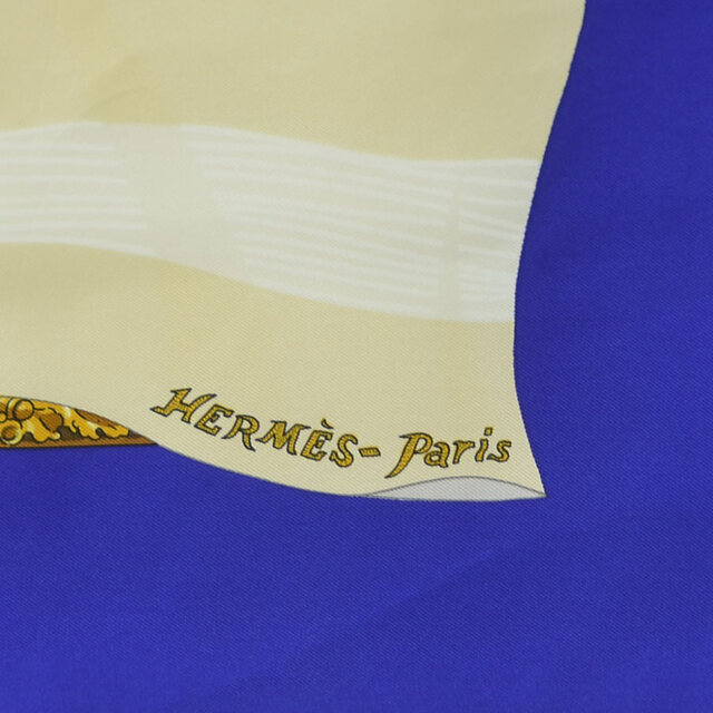 美品 エルメス カレ90 Souvenirs de Paris パリの思い出 エッフェル塔100周年 スカーフ シルク レディース HERMES 【222-19954】