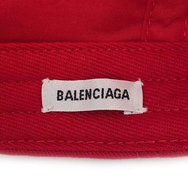 バレンシアガ キャップ ロゴ コットン サイズL 577548 BALENCIAGA 帽子 レッド 7