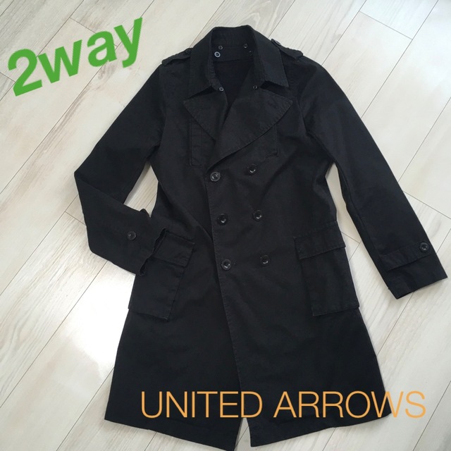 UNITED ARROWS(ユナイテッドアローズ)のUNITED ARROWS 2wayコットントレンチコート レディースのジャケット/アウター(トレンチコート)の商品写真