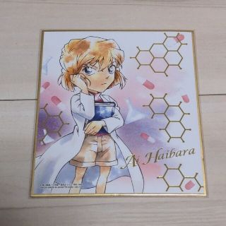 メイタンテイコナン(名探偵コナン)の灰原哀　箔押し　名探偵コナン　ミニ　色紙　レア　コレクション(カード)