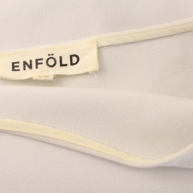 ENFOLD(エンフォルド)のエンフォルド カットソー ニット ボートネック 半袖 38 ライトグレー レディースのトップス(カットソー(半袖/袖なし))の商品写真