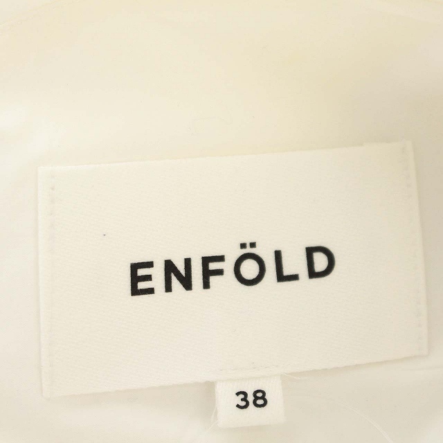 ENFOLD(エンフォルド)のエンフォルド ENFOLD 17SS ブラウス シャツ 長袖 38 M 白 レディースのトップス(シャツ/ブラウス(長袖/七分))の商品写真