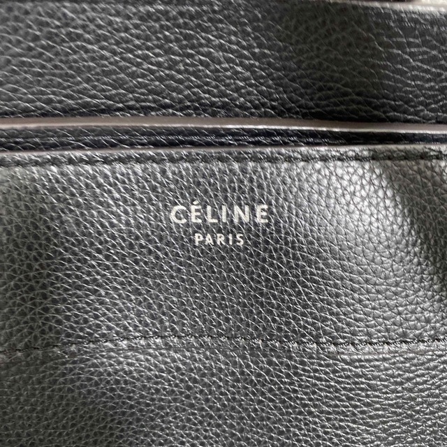 celine(セリーヌ)のラゲージ　ミディアム　黒　セリーヌ　シルバー　旧ロゴ レディースのバッグ(ハンドバッグ)の商品写真