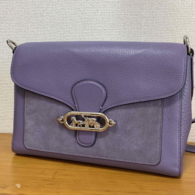 レディースコーチ　coach ショルダーバッグ　ハンドバッグ　2way パープル　紫