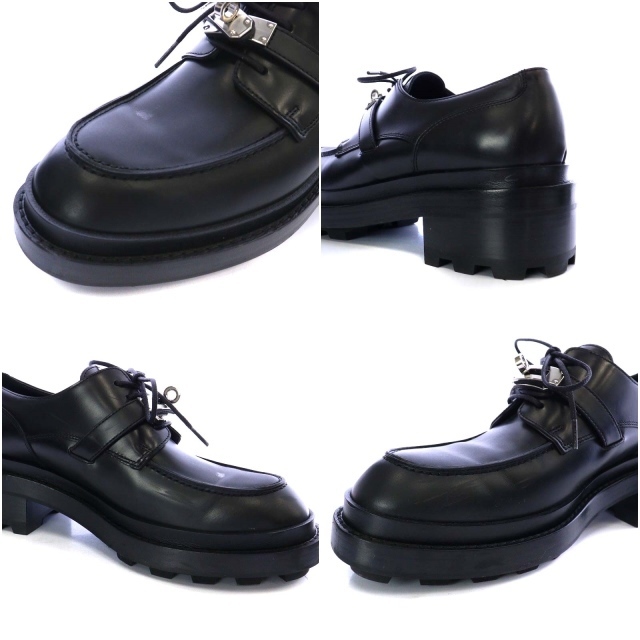 Hermes(エルメス)のエルメス オックスフォード First oxford shoe 39.5 黒 レディースの靴/シューズ(ローファー/革靴)の商品写真