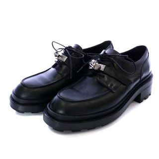 エルメス(Hermes)のエルメス オックスフォード First oxford shoe 39.5 黒(ローファー/革靴)