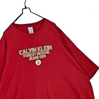 シーケーカルバンクライン(ck Calvin Klein)のUSA古着 カルバンクライン オーバーサイズtシャツ 丸胴 褪せ感 90s(Tシャツ/カットソー(半袖/袖なし))