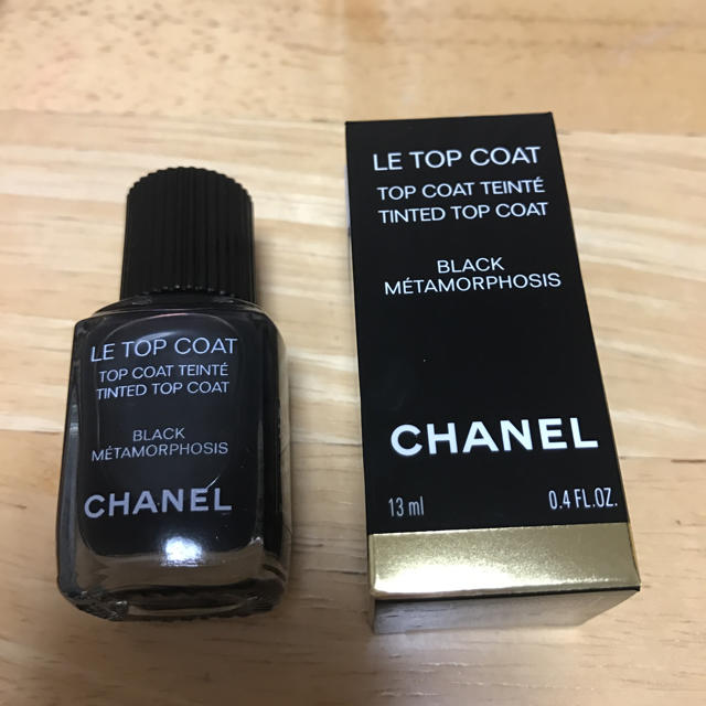 CHANEL(シャネル)のシャネルCHANEL☆ル トップコート タンテ ブラック メタモーフォシス コスメ/美容のネイル(ネイルトップコート/ベースコート)の商品写真