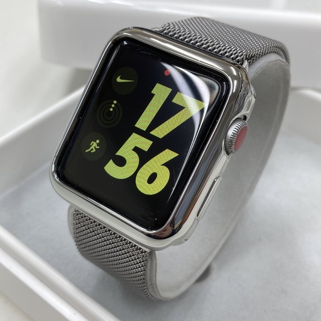 美品 Apple Watch series3 セルラー 42mm ステンレス