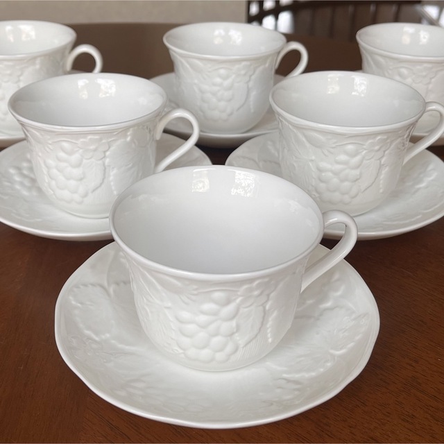 WEDGWOOD - 【美品】ウェッジウッド☆ストロベリー&バイン☆C/S 6客の