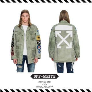 オフホワイト(OFF-WHITE)のoff-white アロー　ミリタリージャケット(ミリタリージャケット)