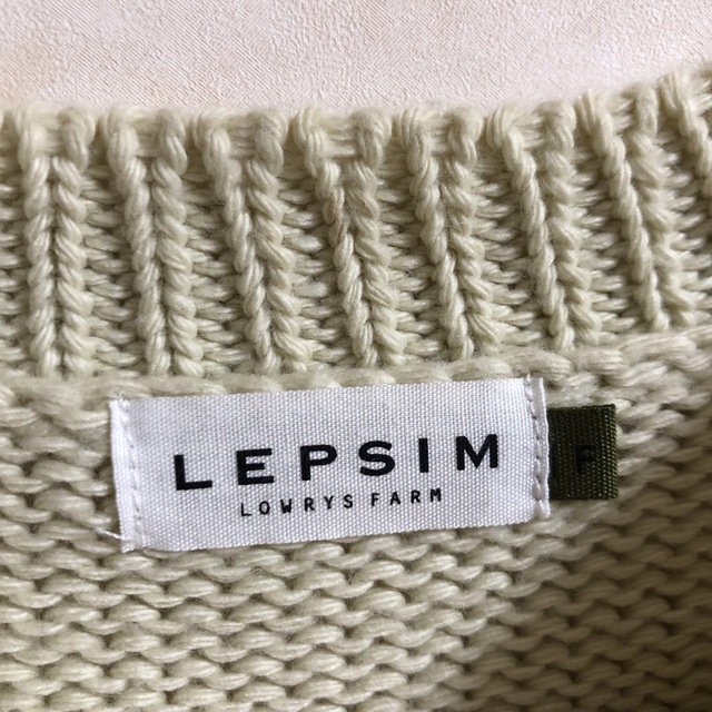 LEPSIM LOWRYS FARM(レプシィムローリーズファーム)のLEPSIM 5分袖ニット レディースのトップス(カットソー(半袖/袖なし))の商品写真