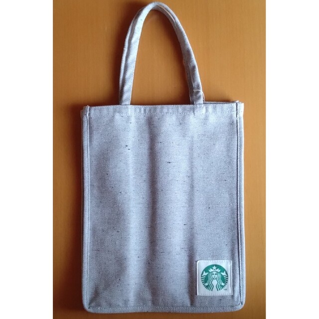 Starbucks Coffee(スターバックスコーヒー)のスターバックス　アップサイクルコットン　ショッパーバッグ　ミックスグレーS レディースのバッグ(トートバッグ)の商品写真