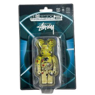 STUSSY ステューシー フィギュア ×MEDICOM TOY メディコム・トイ BE@RBRICK ベアブリック 1000% ワールドツアー 2006年モデル ホワイト 1000% シンプル ブランド 【メンズ】【美品】【R039】