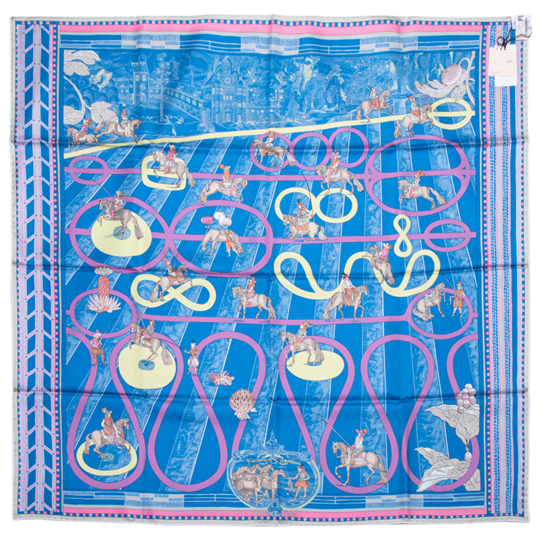 Hermes - HERMES エルメス カレ90 Carre Double Face90 Passades et