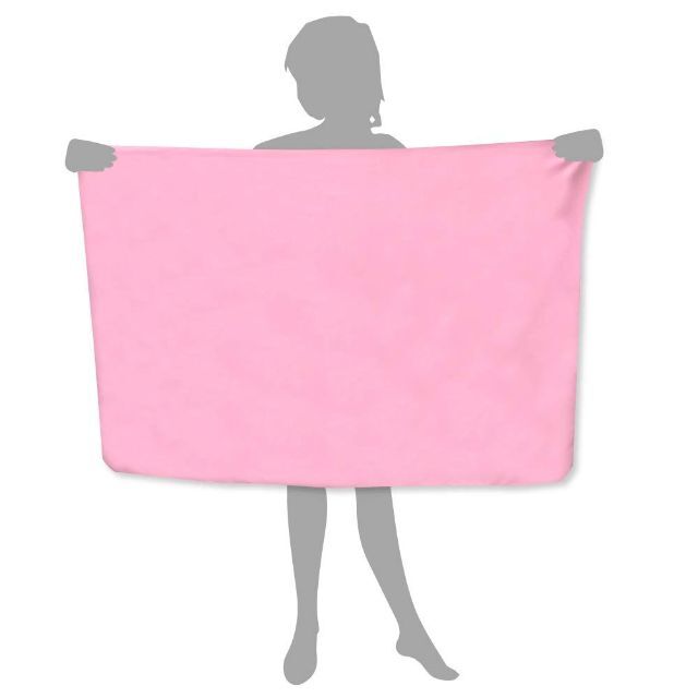 【色: ピンク】「 サラッとドライ バスタオル 」 90㎝×130㎝ 光触媒マイ