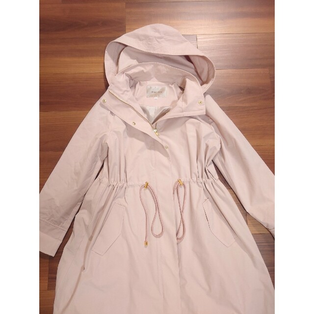 ★美品★ジャスグリッティー★撥水ロングフードブルゾン★ピンク2★