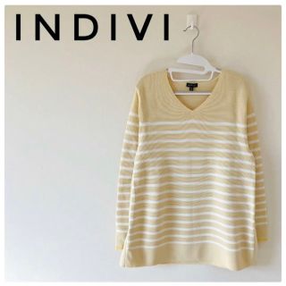 インディヴィ(INDIVI)の洗える　INDIVI  インディヴィ　Ｖチュニック　プルオーバー(チュニック)