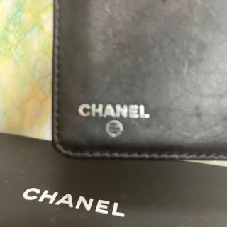 CHANEL - 正規品☆極美品 シャネル 長財布 カメリア エナメル ブラック