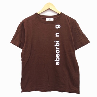 アングリッド(Ungrid)のアングリッド UNGRID Tシャツ カットソー チュニック 英字 プリント(Tシャツ(半袖/袖なし))