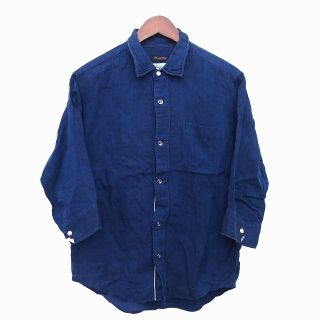 メンズビギ(MEN'S BIGI)のメンズビギ MEN'S BIGI カジュアル シャツ 無地 シンプル 七分袖(シャツ)