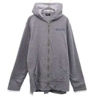 ディーゼル(DIESEL)のディーゼル ワンポイントプリント ジップパーカー 16 グレー DIESEL キッズ 【中古】  【230330】(ジャケット/上着)