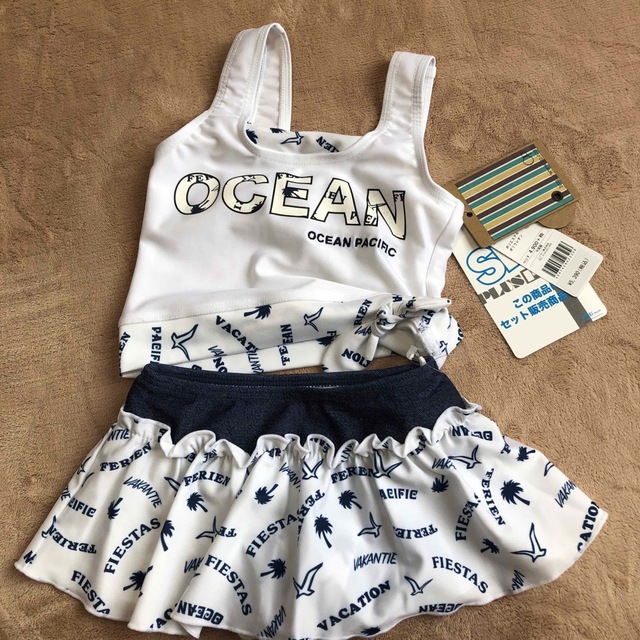 OCEAN PACIFIC(オーシャンパシフィック)の定価5390円 新品 OP オーシャンパシフィック 水着 2点セット セパレート キッズ/ベビー/マタニティのキッズ服女の子用(90cm~)(水着)の商品写真