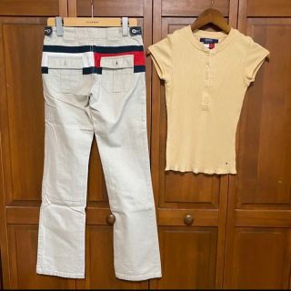 トミー(TOMMY)の【希少】トミー カットソー チノパン XS 2点セット used(デニム/ジーンズ)