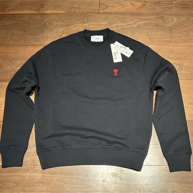 本物 値下げ! AMI PARIS アミ 刺繍ハートトレーナー スウェット S