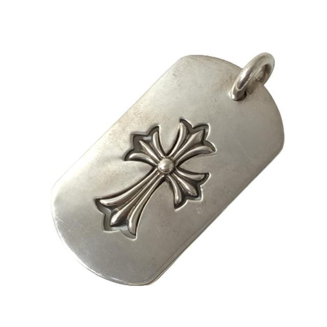 クロムハーツ CHROME HEARTS ネックレス ラージドッグタグ カット