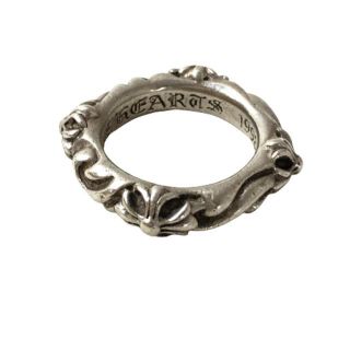 クロムハーツ(Chrome Hearts)のクロムハーツ CHROME HEARTS リング SBTバンドリング SBT BAND RING 9.5号 指輪 シルバー クロス スクロール【A0】(リング(指輪))