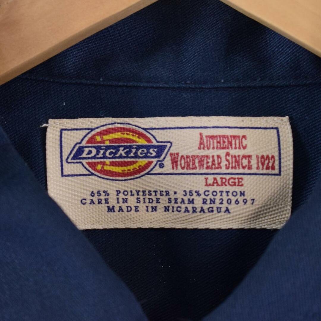 ディッキーズ Dickies 半袖 ワークシャツ メンズL /eaa325467