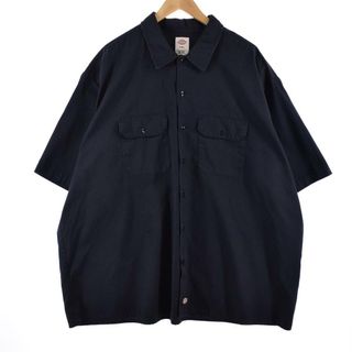 ディッキーズ(Dickies)の古着 ビッグサイズ ディッキーズ Dickies 半袖 ワークシャツ メンズXXXL /eaa325494(シャツ)