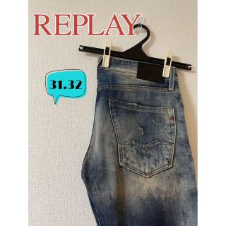 リプレイ(Replay)のREPLAY リプレイ　WAITOM ウォッシュ加工　デニムパンツ　31(デニム/ジーンズ)