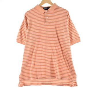 ラルフローレン(Ralph Lauren)の古着 ラルフローレン Ralph Lauren POLO by Ralph Lauren 半袖 ボーダー ポロシャツ メンズXL /eaa324363(ポロシャツ)