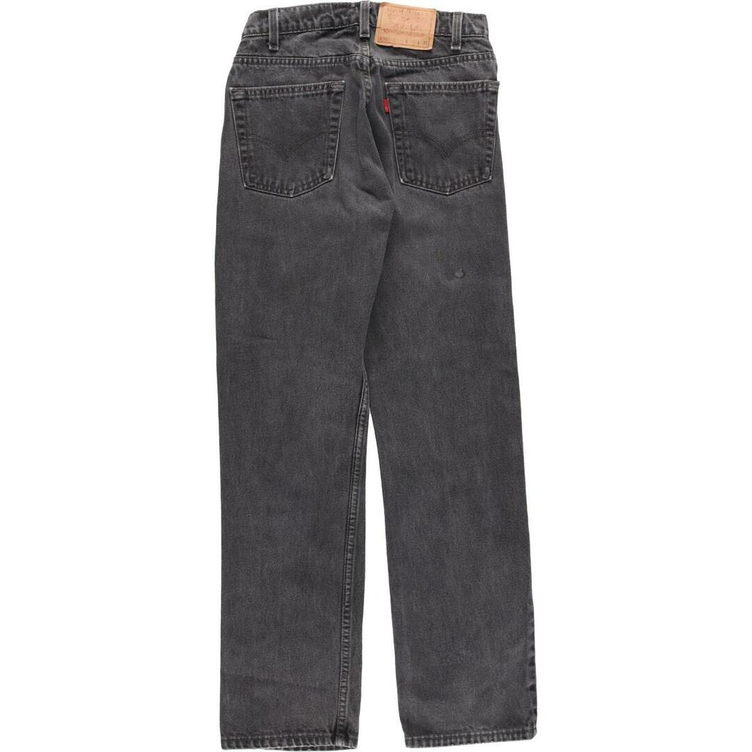 90年代 リーバイス Levi's 505 REGULAR FIT STRAIGHT LEG ブラックジーンズ テーパードデニムパンツ USA製 レディースL(w28) ヴィンテージ /eaa325134 1