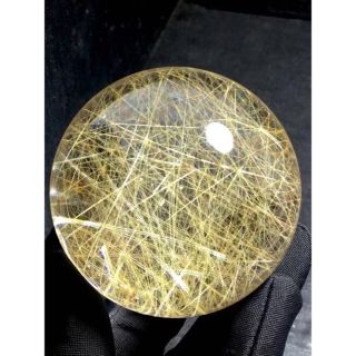 ⭐︎【天然】ゴールド ルチル クオーツ 置物 56.5mm
