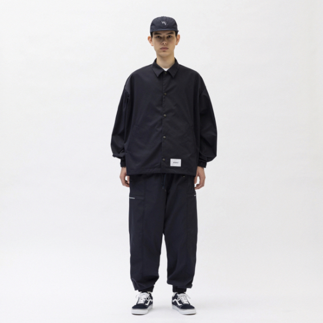 NAVYネイビー【新品】WTAPS 23AW CHIEF コーチジャケットネイビー M02