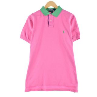 ラルフローレン(Ralph Lauren)の古着 ラルフローレン Ralph Lauren POLO Ralph Lauren CUSTOM FIT 半袖 ポロシャツ メンズL /eaa324367(ポロシャツ)