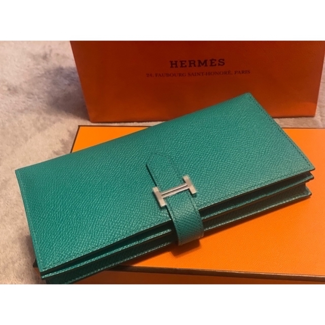 Hermes(エルメス)の⚡️激レアカラー超希少　エルメス　ベアンスフレ💚 メンズのファッション小物(長財布)の商品写真