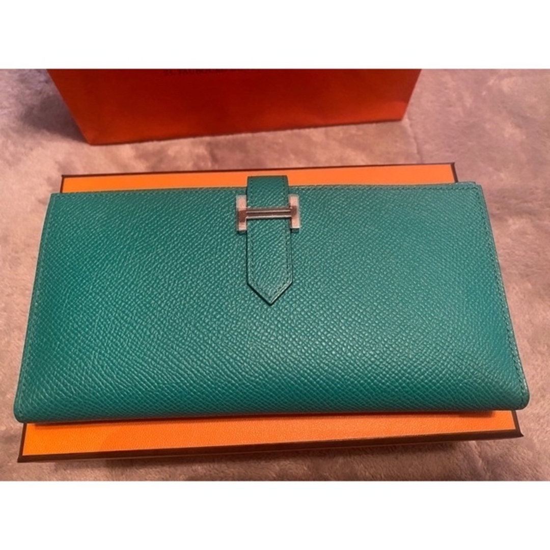 Hermes(エルメス)の⚡️激レアカラー超希少　エルメス　ベアンスフレ💚 メンズのファッション小物(長財布)の商品写真