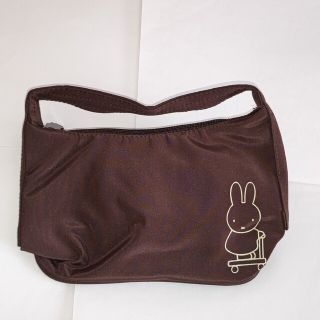 ミッフィー(miffy)のフジパン❇️ミッフィー❇️miffy❇️クレセントバック(ハンドバック) 茶色(ハンドバッグ)