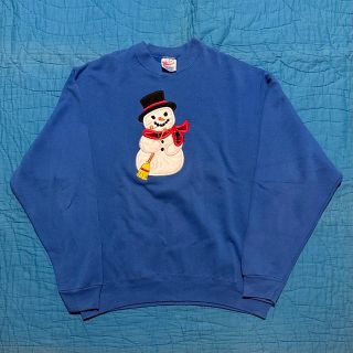 ヘインズ(Hanes)の【古着】90's snowman embroidery sweat(スウェット)