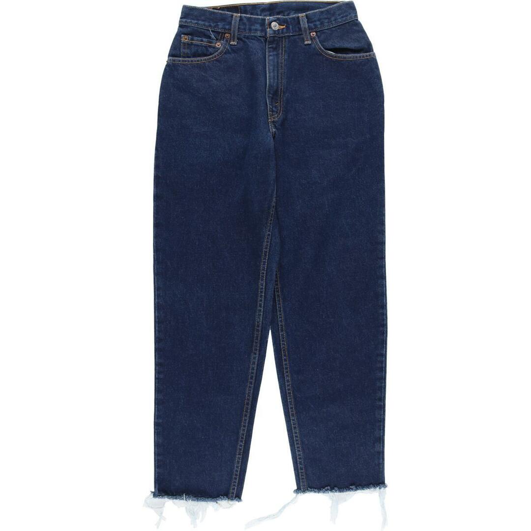 98cm商品名リーバイス Levi's 550 RELAXED FIT TAPERED LEG 濃紺 テーパードジーンズ デニムパンツ USA製 レディースL(w27) /eaa325137