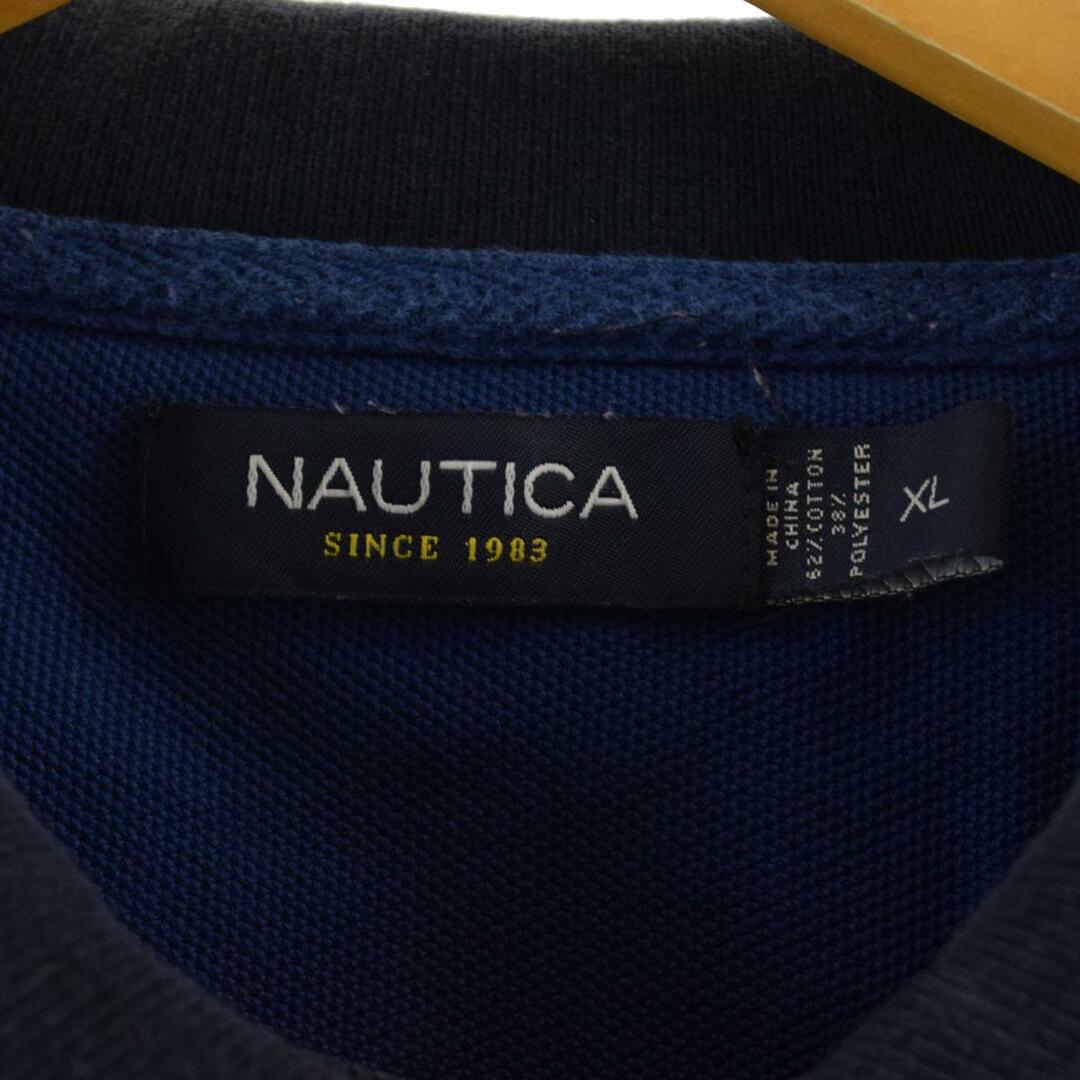 NAUTICA(ノーティカ)の古着 ノーティカ NAUTICA 長袖 ポロシャツ メンズL /eaa308745 メンズのトップス(ポロシャツ)の商品写真