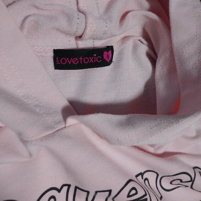 lovetoxic(ラブトキシック)のLovetoxic ピンクパーカーワンピース 140cm キッズ/ベビー/マタニティのキッズ服女の子用(90cm~)(ワンピース)の商品写真